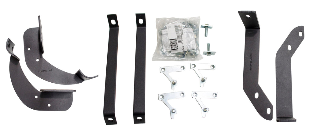 Big Country Truck Accessories 373991 - 3 Round Wheel to Wheel Side Bars With Mounting Bracket Kit - Black Powdercoat