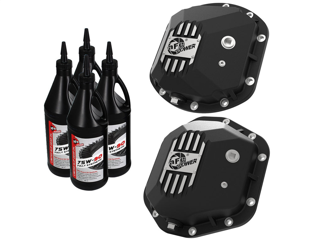 Advanced FLOW Engineering Pro Series Dana 30 and Dana 44 Differential Covers Black w/Gear Oil 46-7113AB