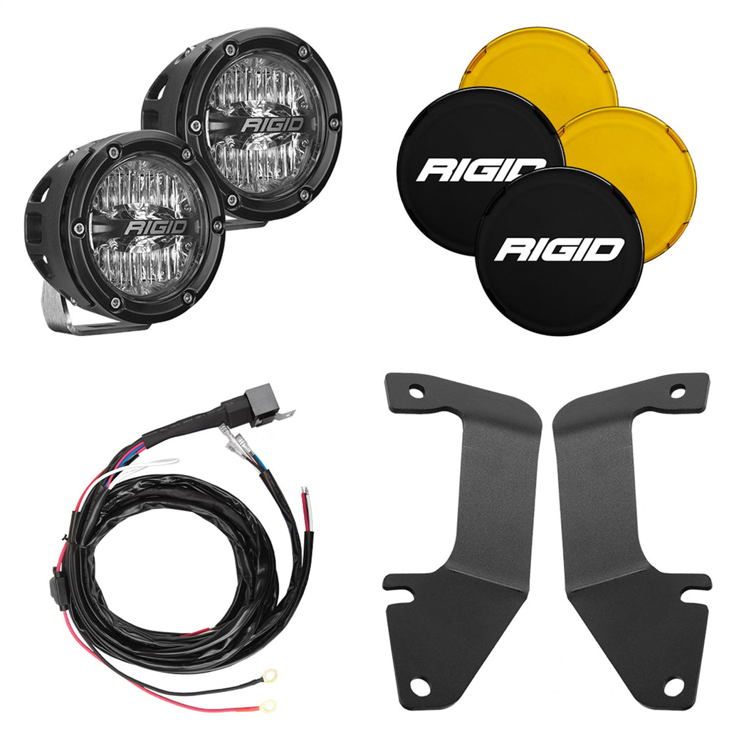 Rigid Industries RIGID 2014-2020 Toyota Tundra A-Pillar Light Kit; Includes 4In 360-Series Drive 46706