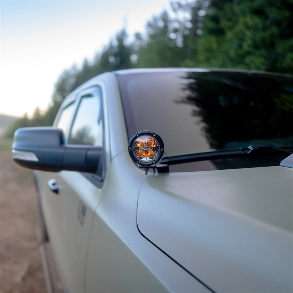 Rigid Industries 2019+Dodge RAM 1500 and 2019+TRX A-Pillar LED Light Mounts 46717