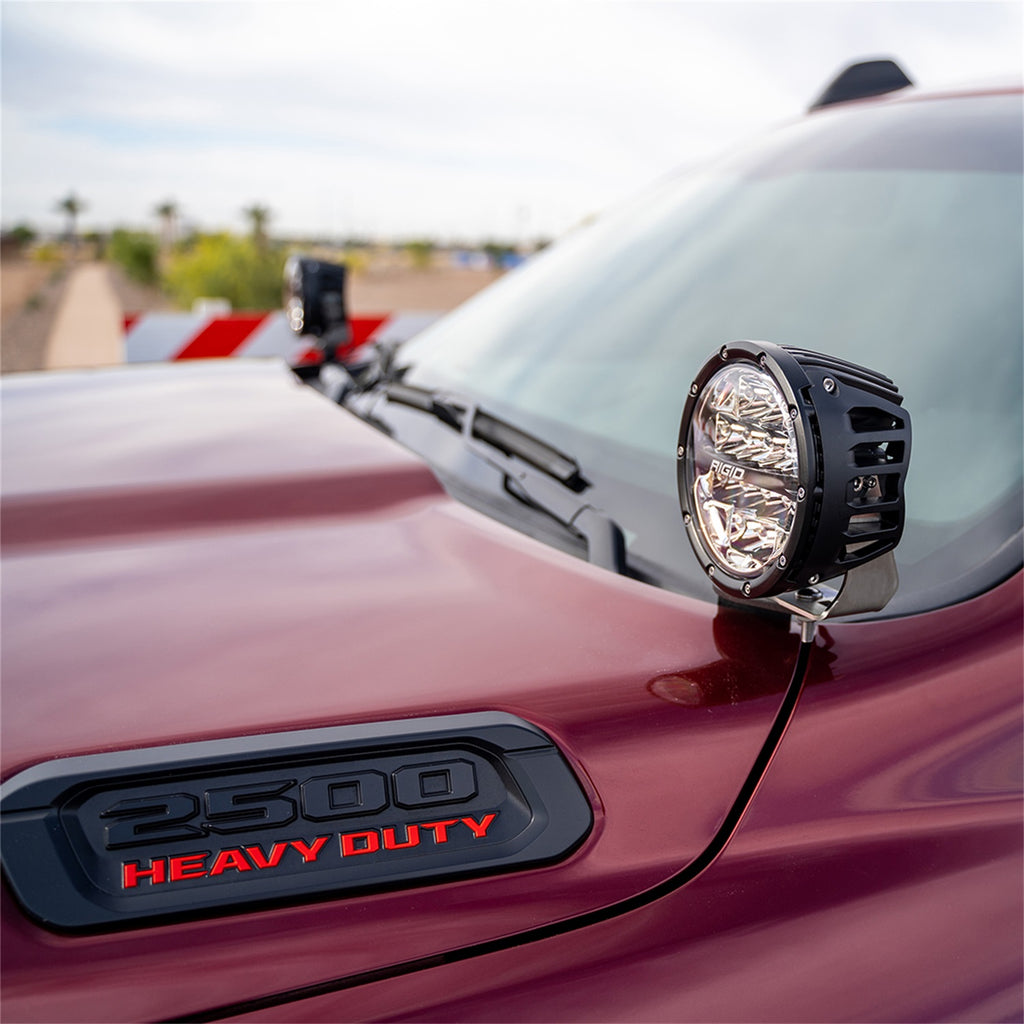 Rigid Industries 2019+Dodge RAM 2500/3500 A-Pillar LED Light Mounts 46719