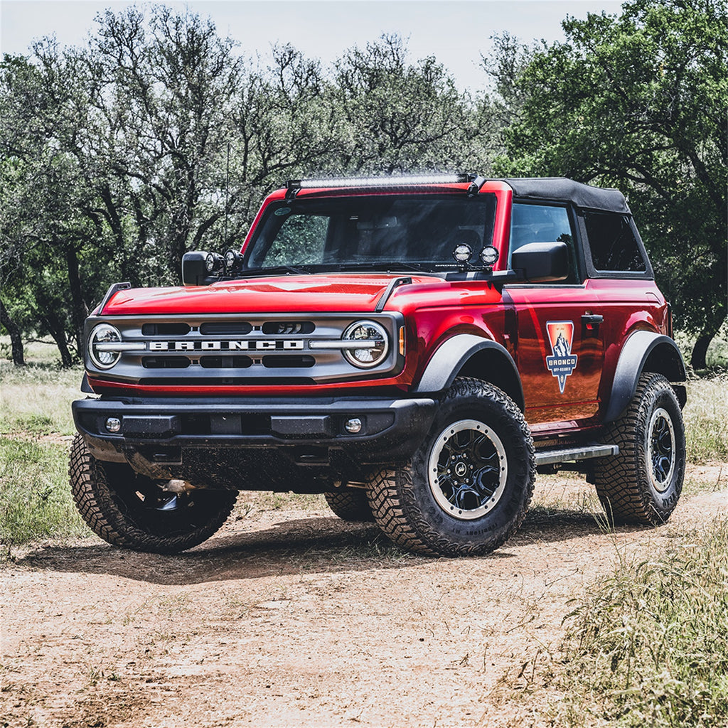 Rigid Industries 2021 Bronco A-Pillar Light Kit with a set of 360 Spot and a set 360 Drive Lights 46722
