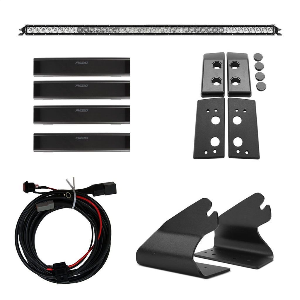 Rigid Industries 2021 Bronco Roof Line Light Kit with a SR Spot/Flood Combo Bar Included 46724