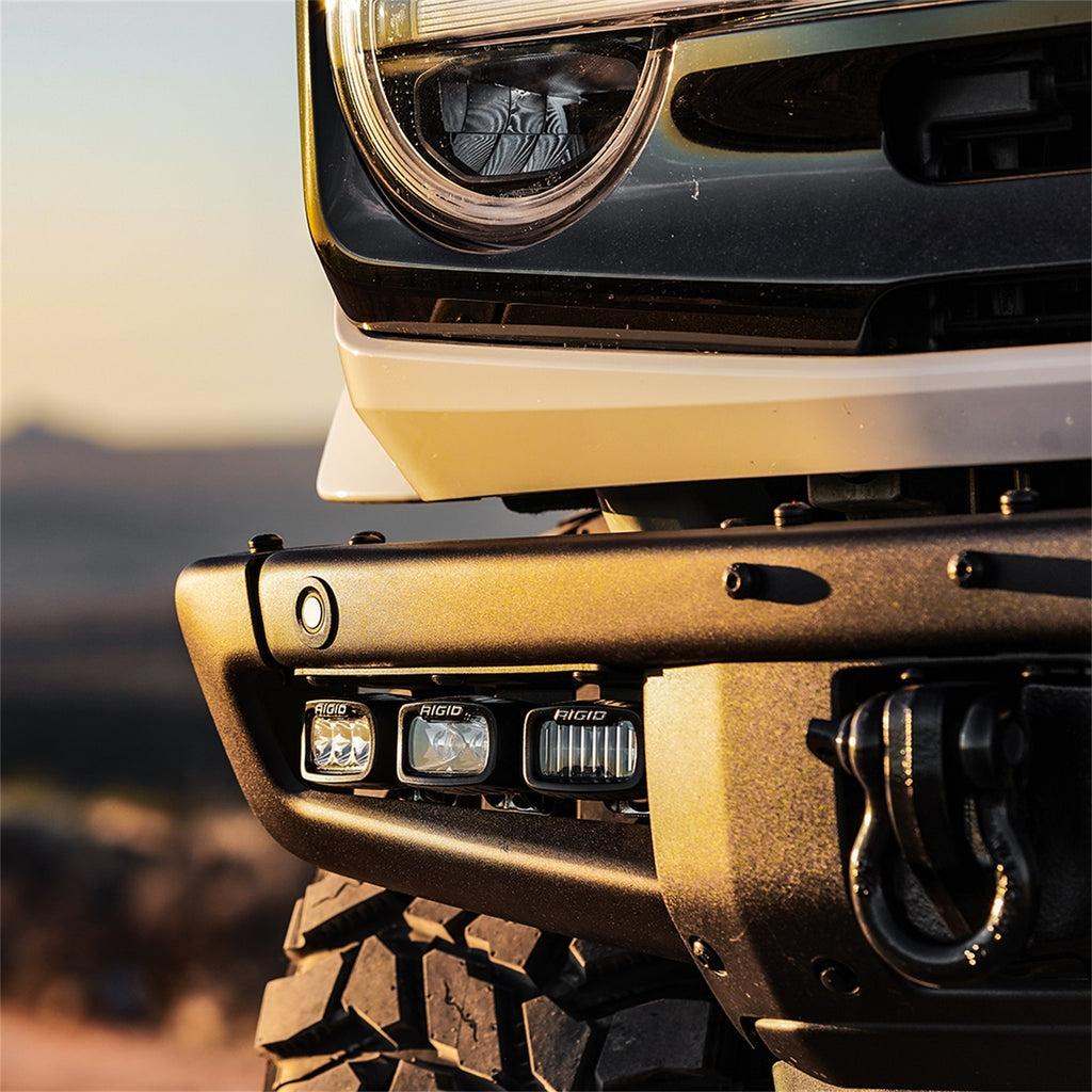 Rigid Industries 2021+Bronco Mod Bumper Triple SR-M Fog Light Kit 46731