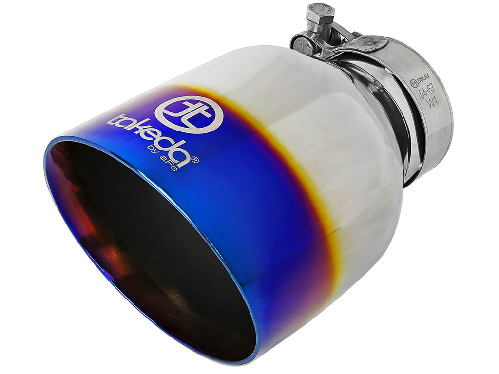 Advanced FLOW Engineering Takeda 304 Stainless Steel Clamp-on Exhaust Tip Blue Flame 49T25454-L07