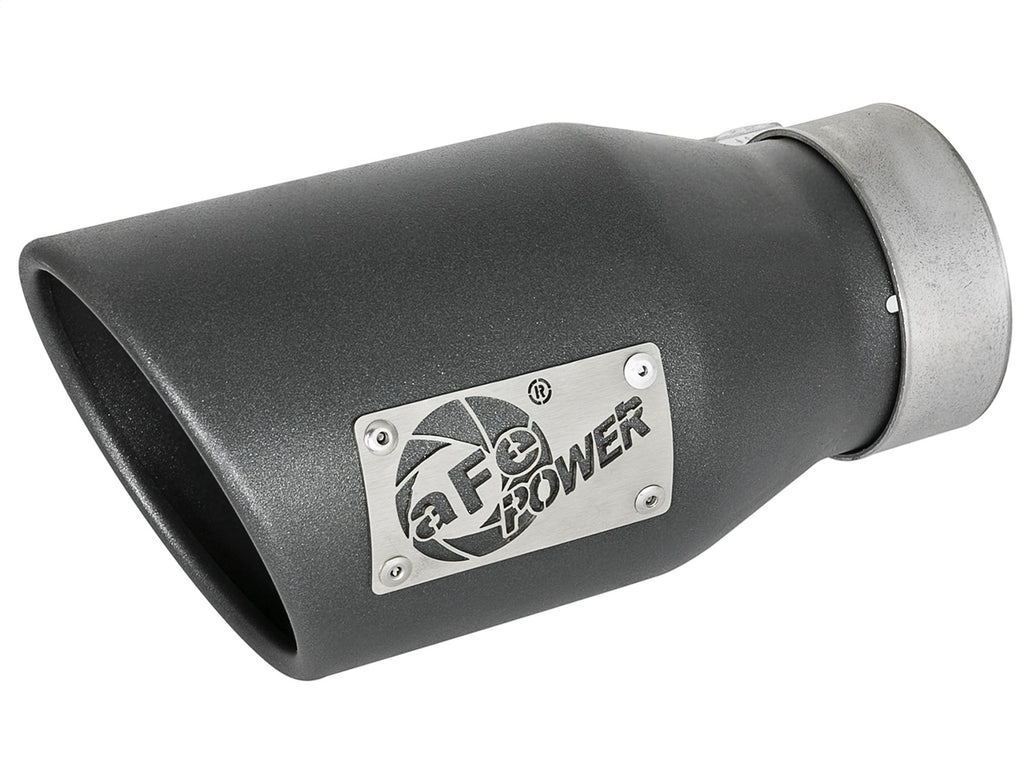 Advanced FLOW Engineering MACH Force-Xp 409 Stainless Steel Clamp-on Exhaust Tip High-Temp Metallic Black 49T30452-B091