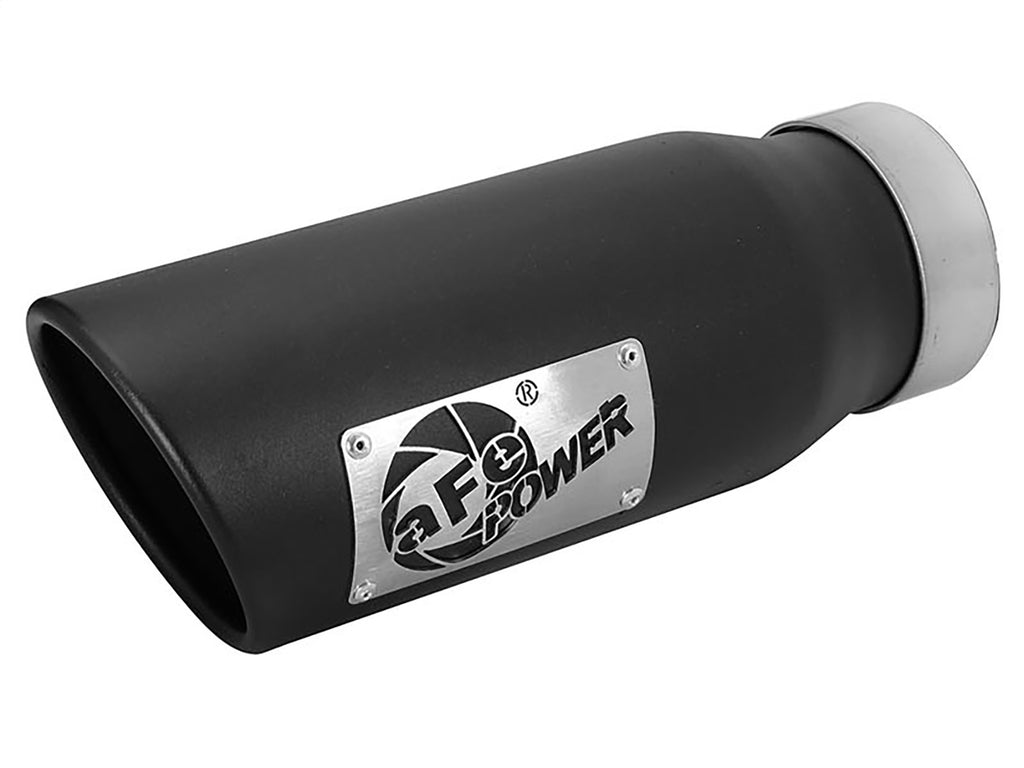 Advanced FLOW Engineering MACH Force-Xp 409 Stainless Steel Clamp-on Exhaust Tip Black Left Side Exit 49T35452-B12