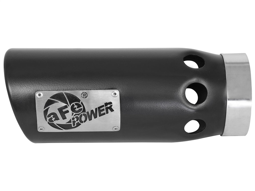 Advanced FLOW Engineering MACH Force-Xp 409 Stainless Steel Clamp-on Exhaust Tip Black Left Side Exit 49T40502-B121