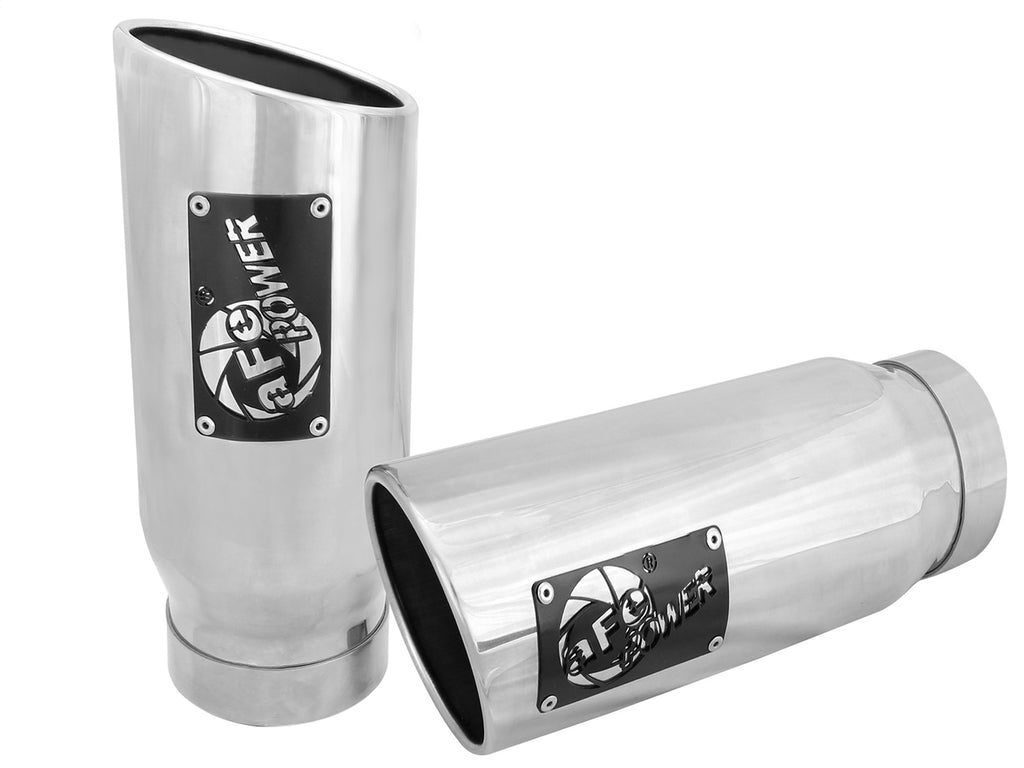 Advanced FLOW Engineering MACH Force-Xp 409 Stainless Steel Clamp-on Exhaust Tip Polished Pair 49T40506-P12