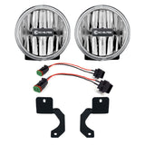 4 inch Gravity? LED G4 - 2-Light System - SAE/ECE - 10W Fog Beam - for 18-23 Jeep JL / JT Steel Bumper