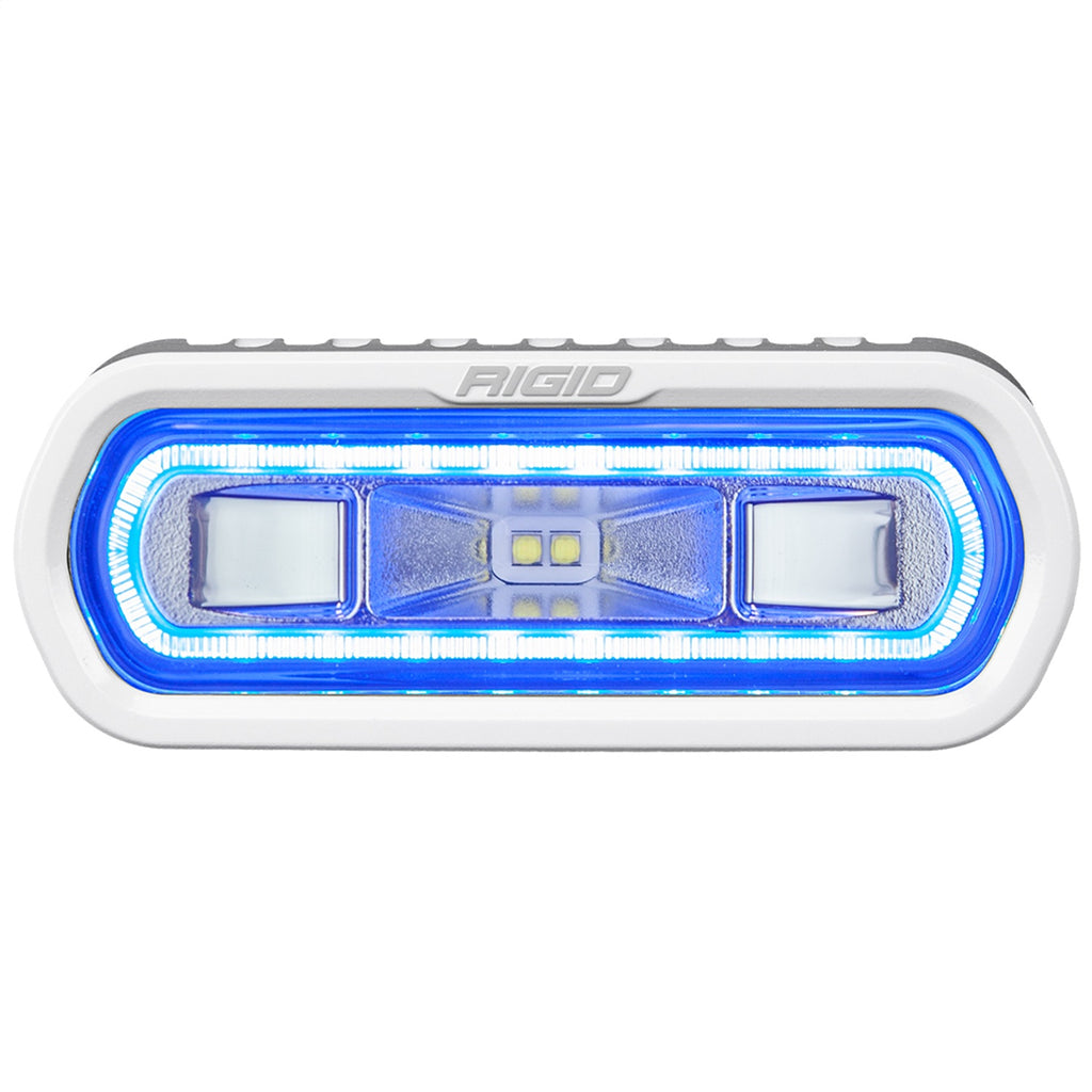 Rigid Industries SR-L Series Marine Spreader Pod 2 Wire Surface Mount White With Blue Halo 51101