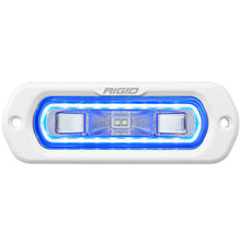 Load image into Gallery viewer, Rigid Industries SR-L Series Marine Spreader Pod 2 Wire Flush Mount White With Blue Halo 51201