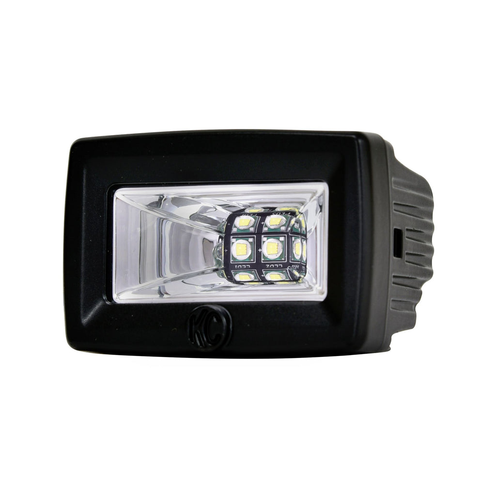 KC Hilites 2 in C-Series C2 LED - 2-Light System - Backup - 20W Flood Beam