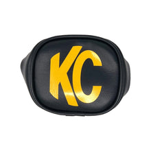 Load image into Gallery viewer, KC Hilites 3 in Soft Vinyl Cover - Round - Pair - Black / Yellow KC Logo