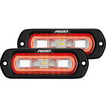 Load image into Gallery viewer, Rigid Industries SR-L SERIES OFF-ROAD SPREADER POD 3 WIRE FLUSH MOUNT WITH RED HALO PAIR 53222