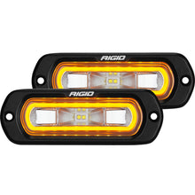 Load image into Gallery viewer, Rigid Industries SR-L SERIES OFF-ROAD SPREADER POD 3 WIRE FLUSH MOUNT WITH AMBER HALO PAIR 53223