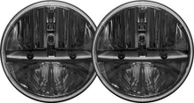 Load image into Gallery viewer, Rigid Industries RIGID 7 Inch Round Headlight Kit With PWM Anti-Flicker Adaptor Pair 55000