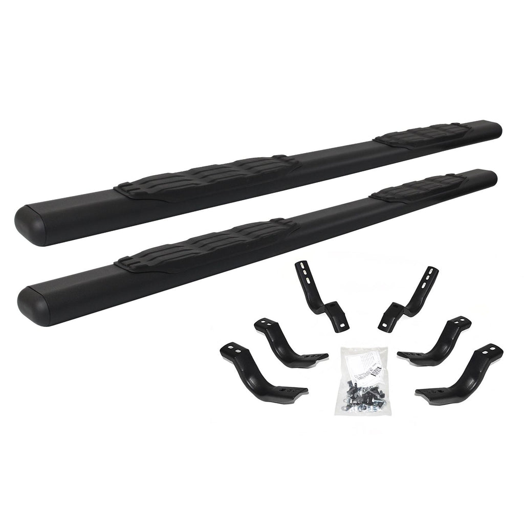 Big Country Truck Accessories 104201800 - 4 Fusion Series Side Bars With Mounting Bracket Kit - Textured Black