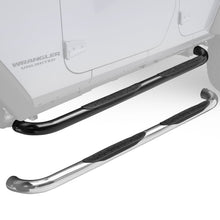 Load image into Gallery viewer, Big Country Truck Accessories 374881 - 3 Round Classic Side Bars - Black Powdercoat