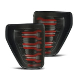 AlphaRex LED Taillights Black Red 653030