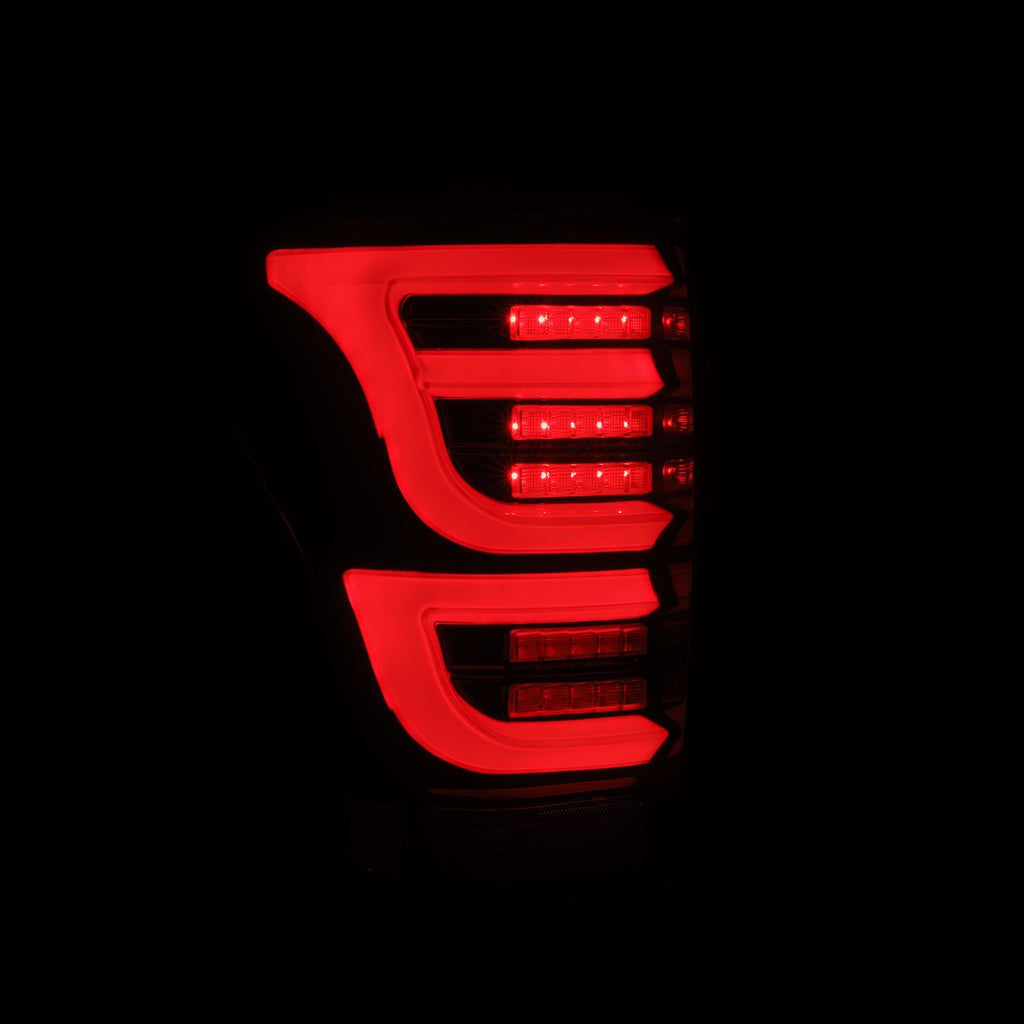 AlphaRex LED Taillights Black Red 670050