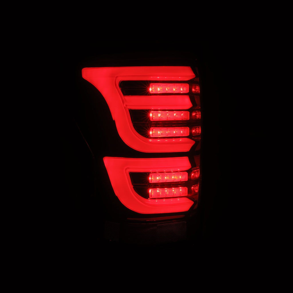 AlphaRex LED Taillights Black Red 670050