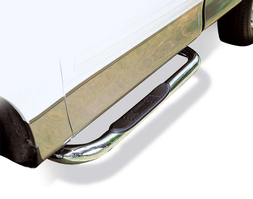 Big Country Truck Accessories 372543 - 3 Round Classic Side Bars With Mounting Bracket Kit  - Chrome