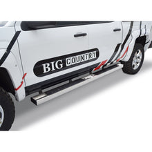 Load image into Gallery viewer, Big Country Truck Accessories 3962401876 - 6 WIDESIDER Platinum Side Bars With Mounting Bracket Kit - Polished Stainless Steel