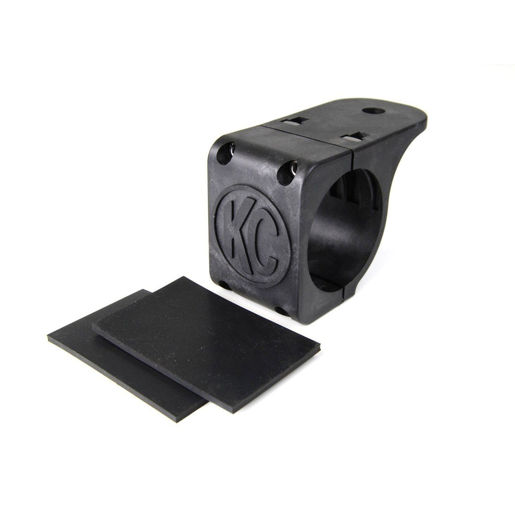 KC Hilites Bracket - Single - Tube Clamp Light Mount - Rubber Adjustment Shims - 2.25 in - 2.5 in