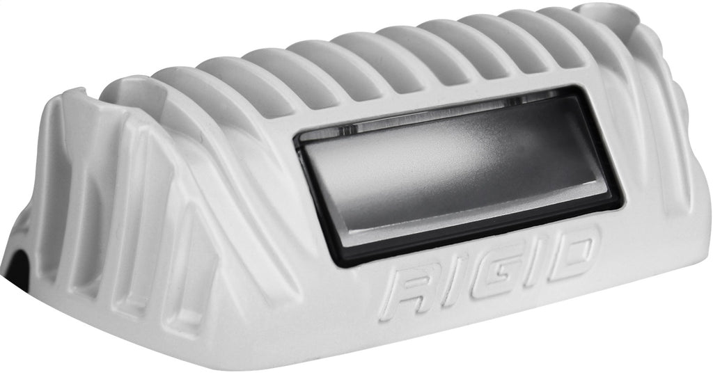 Rigid Industries RIGID 1x2 65 Degree DC LED Scene Light; White Housing Single 86620