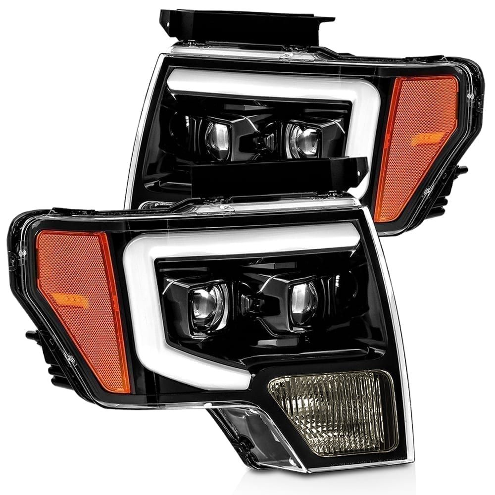 AlphaRex Projector Headlights Plank Style Design Gloss Black 880116