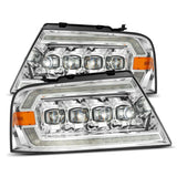 AlphaRex-LED Projector Headlights in Chrome