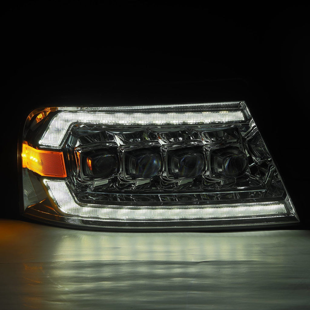 AlphaRex-LED Projector Headlights in Chrome