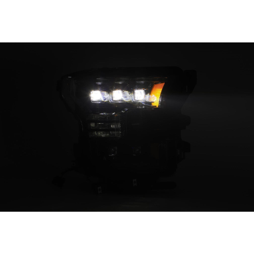 AlphaRex LED Projector Headlights Plank Style Design Midnight Black 880163