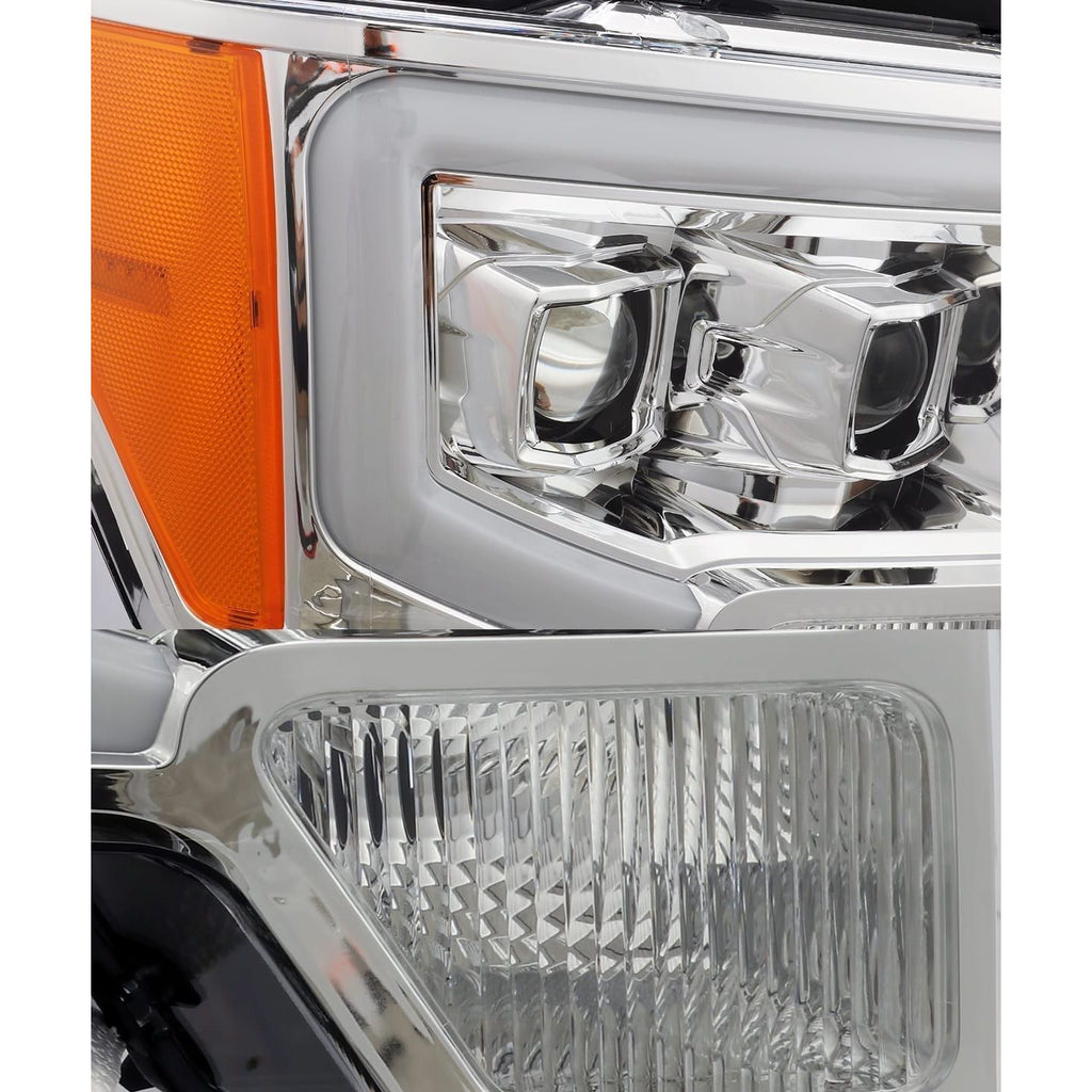 AlphaRex Projector Headlights Plank Style Design Chrome 880200