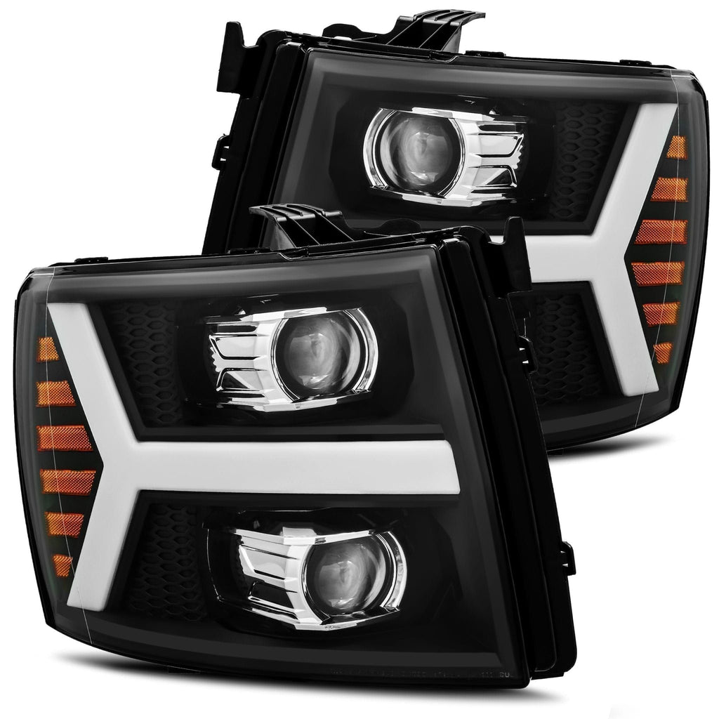 AlphaRex Projector Headlights Plank Style Design Black 880205