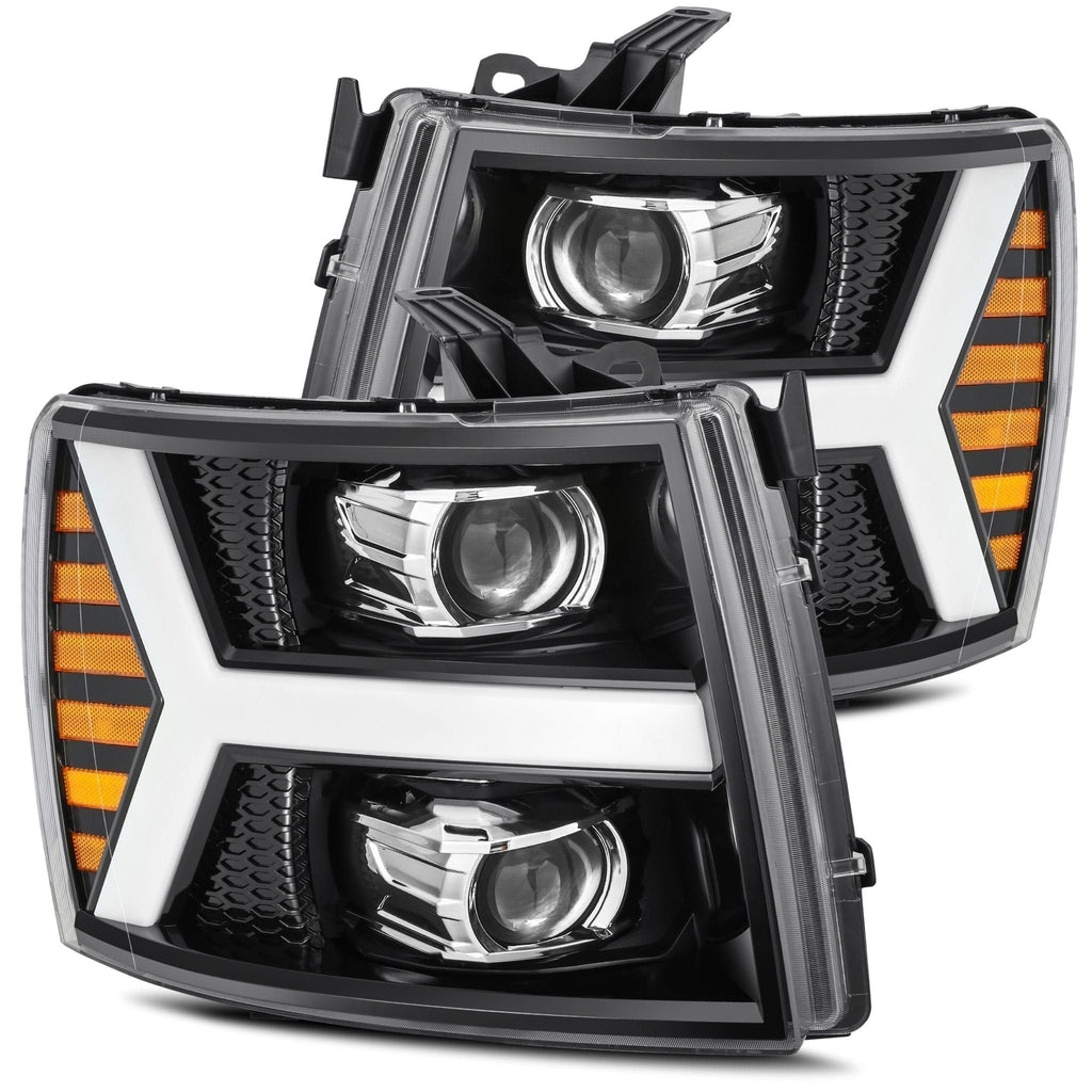 AlphaRex Projector Headlights Plank Style Design Gloss Black 880206