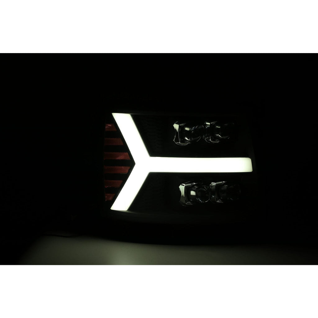 AlphaRex LED Projector Headlights Plank Style Design Black 880209