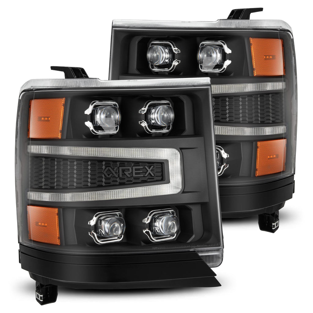 AlphaRex LED Projector Headlights in Black 880237