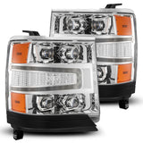 AlphaRex LED Projector Headlights in Chrome 880238