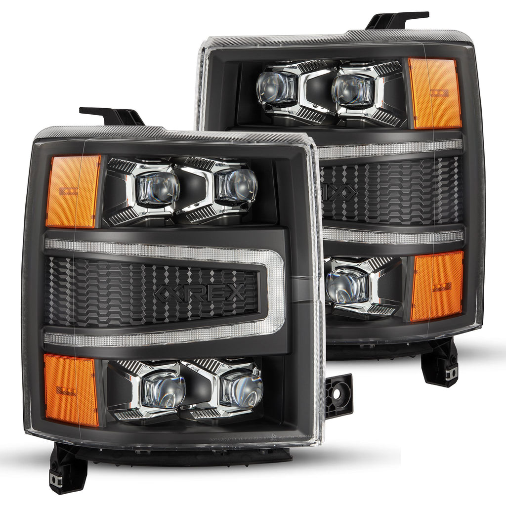 AlphaRex LED Projector Headlights in Black 880239