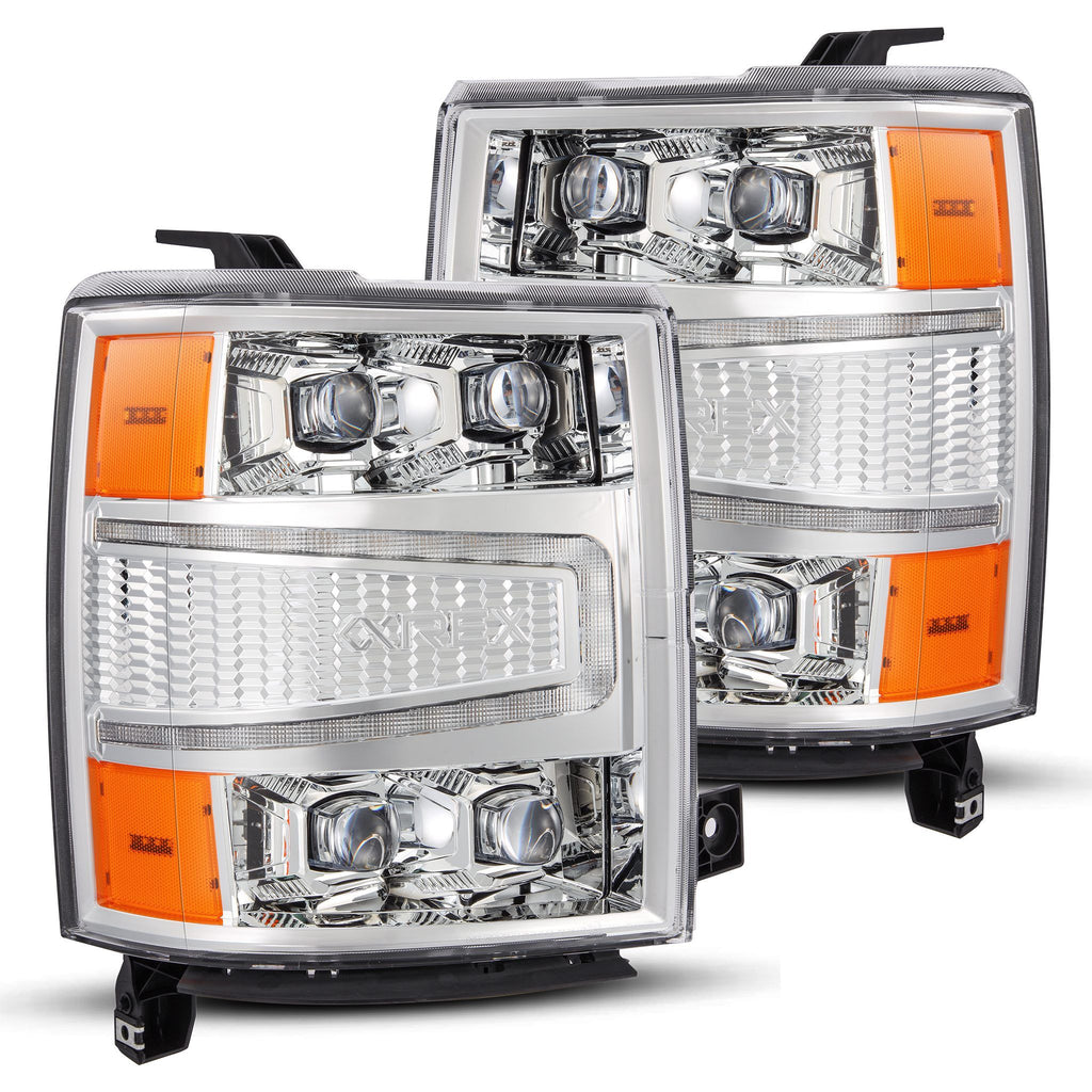 AlphaRex LED Projector Headlights in Chrome 880240