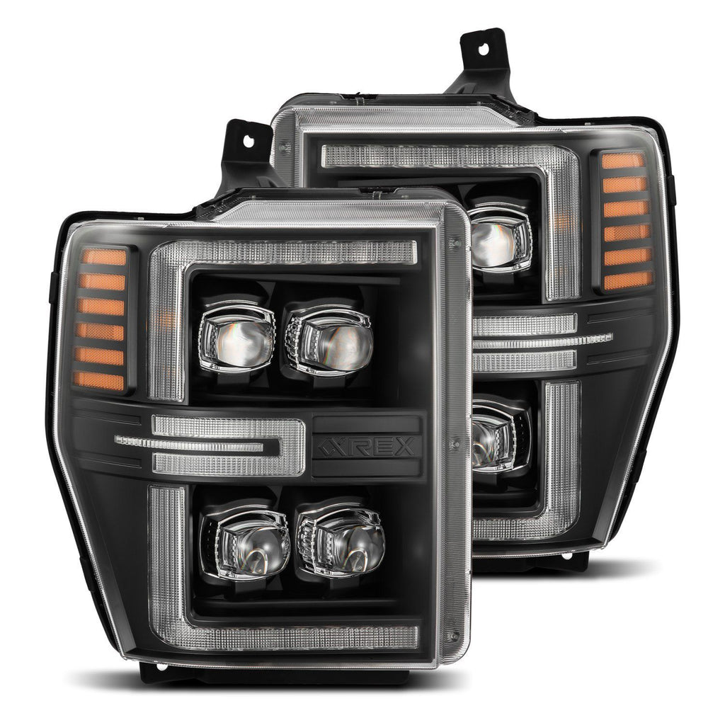 AlphaRex LED Projector Headlights in Black 880310