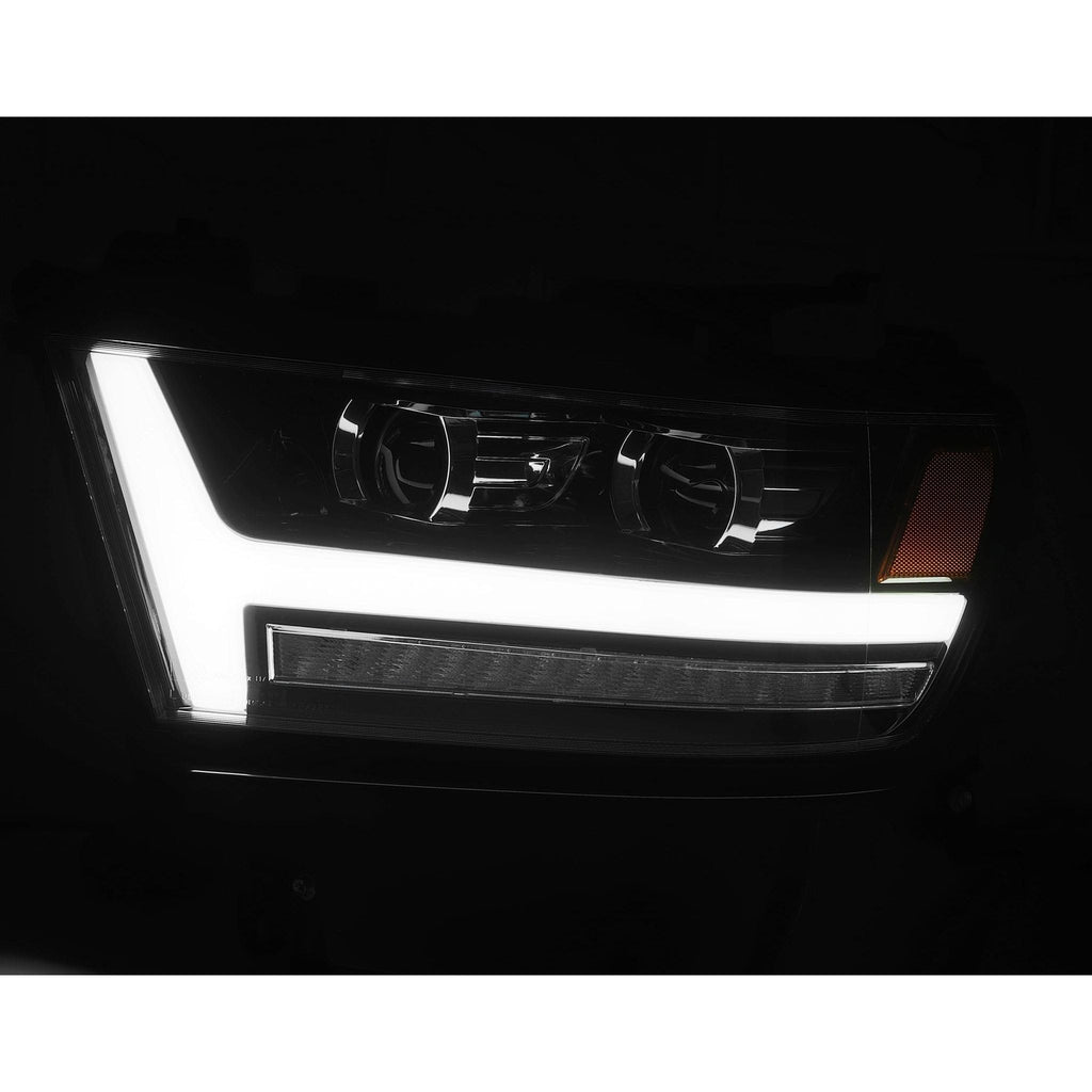 AlphaRex-Projector Headlights Plank Style Design Jet Black