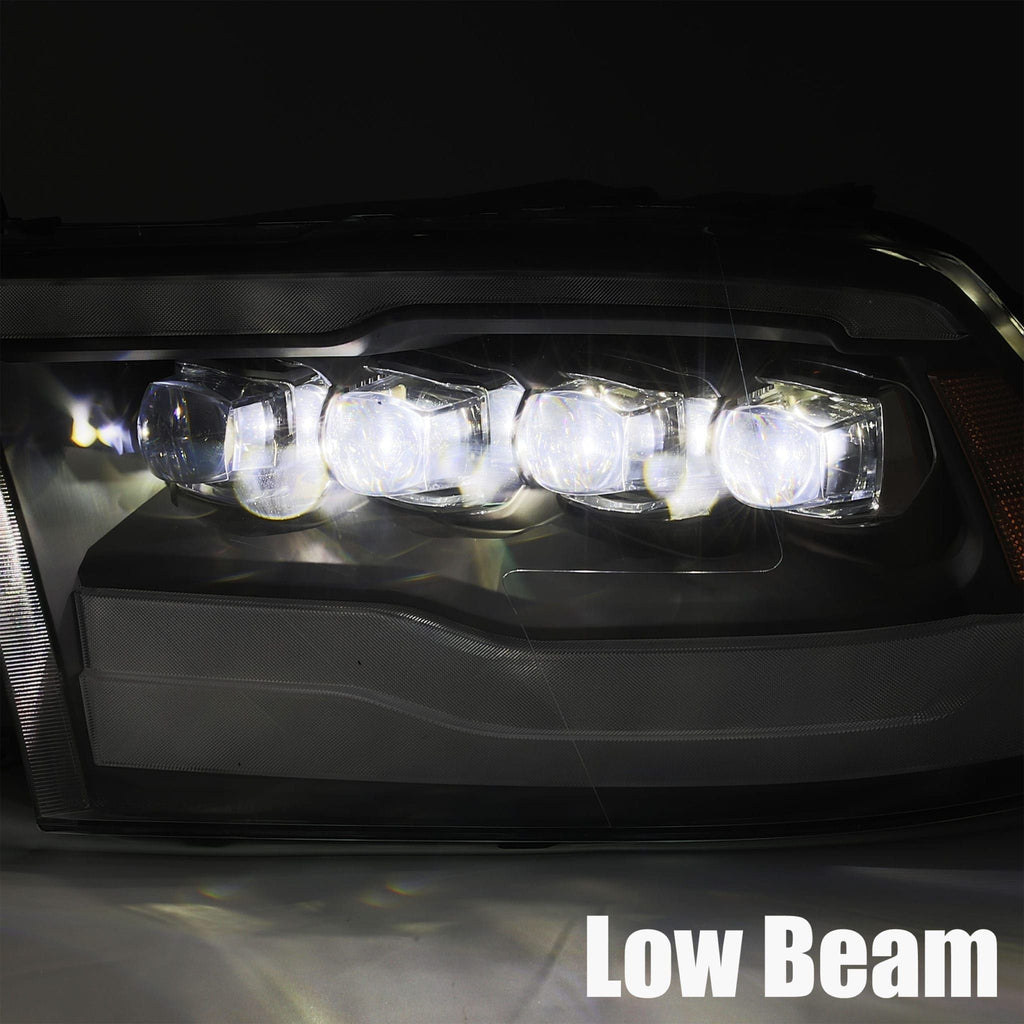 AlphaRex LED Projector Headlights Plank Style Design Gloss Black 880590