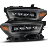 AlphaRex LED Projector Headlights Plank Style Design Midnight Black 880705