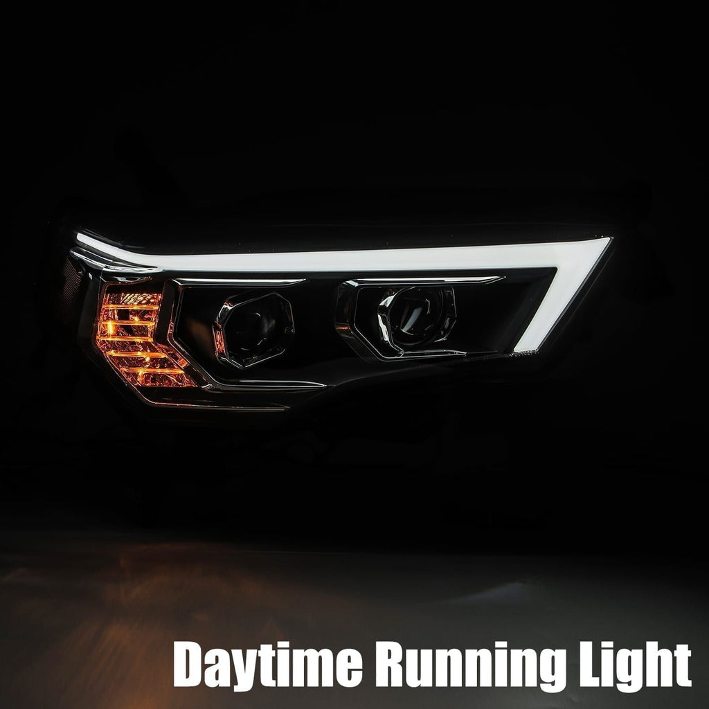 AlphaRex LED Projector Headlights Plank Style Design Black 880722