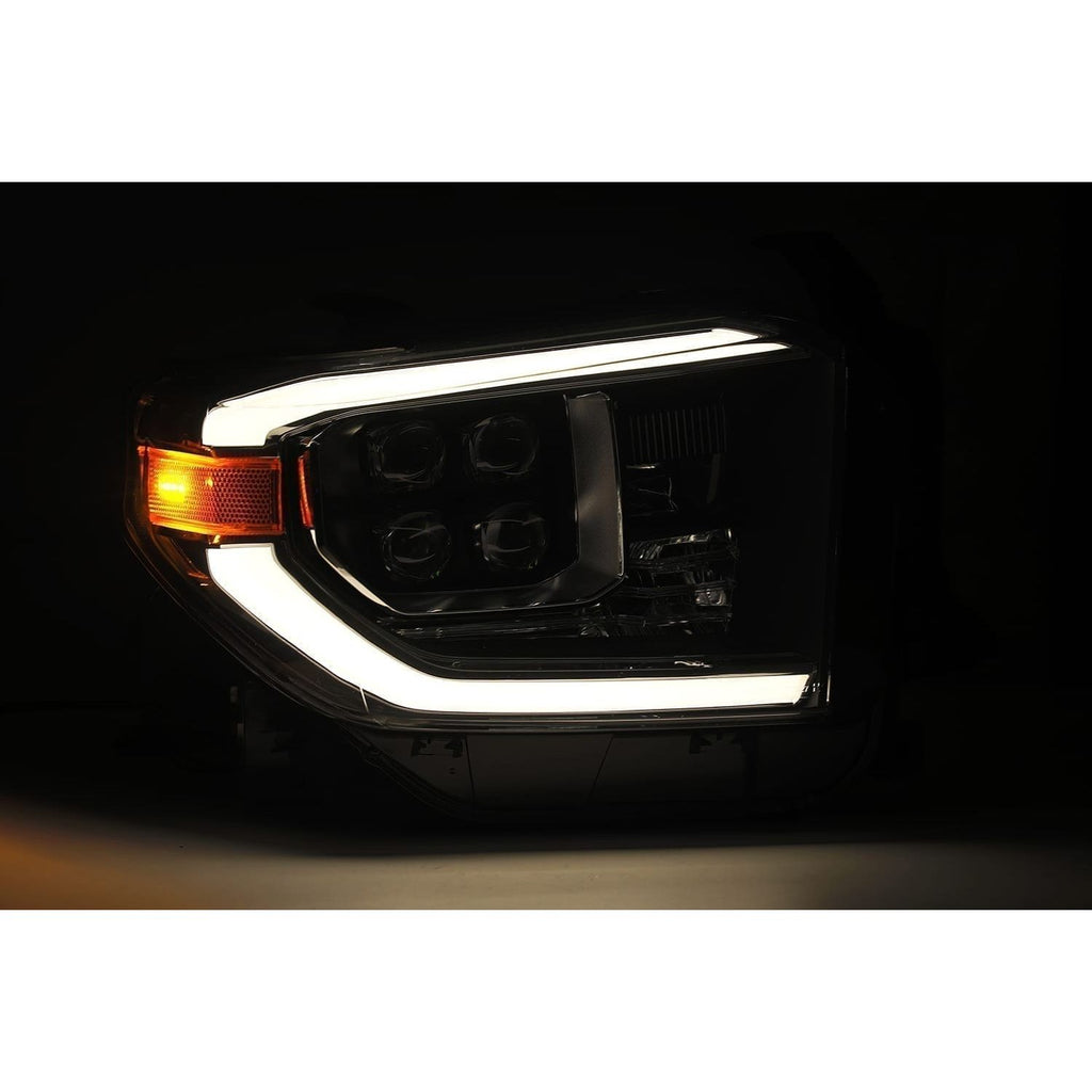 AlphaRex LED Projector Headlights Plank Style Design Midnight Black 880728