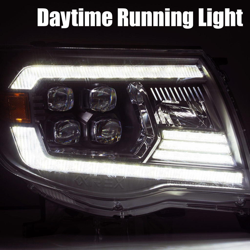 AlphaRex LED Projector Headlights in Chrome 880743