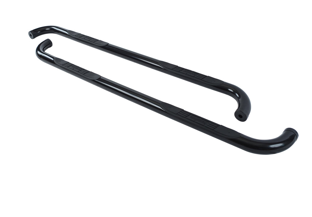 Big Country Truck Accessories 371761 - 3 Round Classic Side Bars With Mounting Bracket Kit  - Black Powdercoat